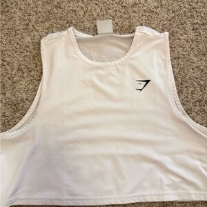White Gymshark Crop Top